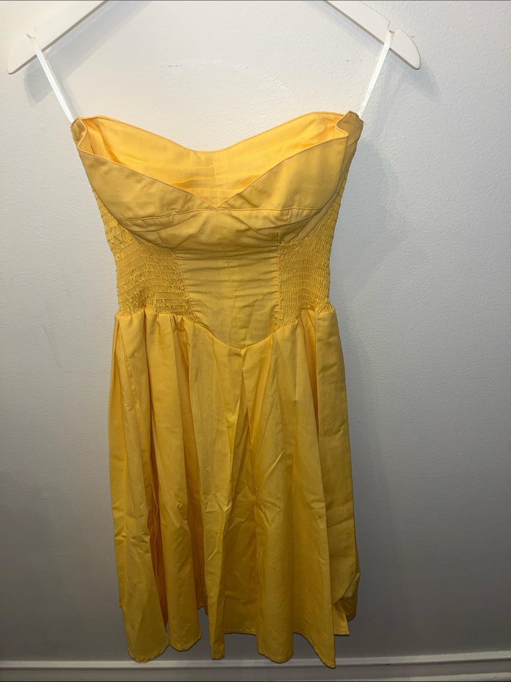 Molly New York Strapless Yellow Sundress